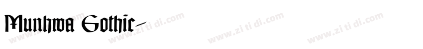 Munhwa Gothic字体转换